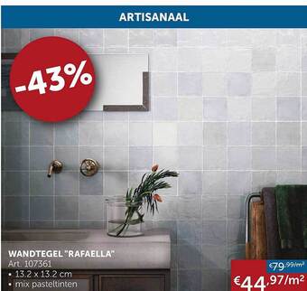 Zelfbouwmarkt Wandtegel aanbieding