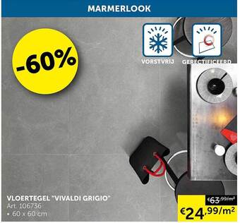Zelfbouwmarkt Vloertegel aanbieding