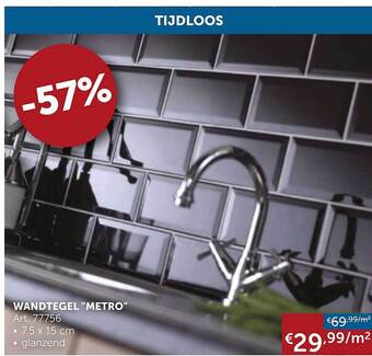 Zelfbouwmarkt Wandtegel aanbieding