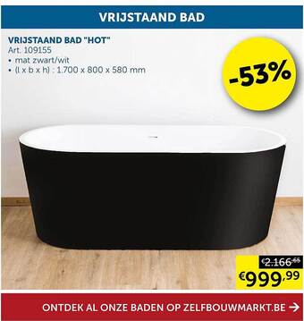 Zelfbouwmarkt Vrijstaand bad aanbieding