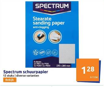 Spectrum schuurpapier