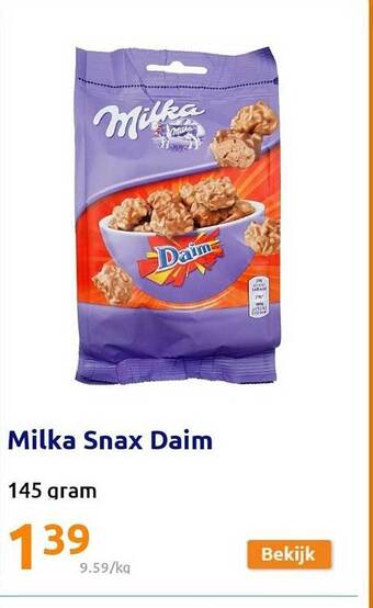 Action Milka snax daim aanbieding
