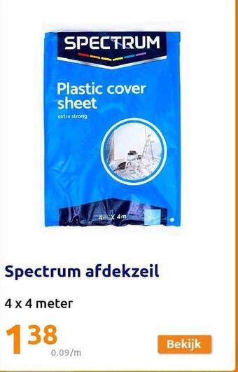 Action Spectrum afdekzeil aanbieding