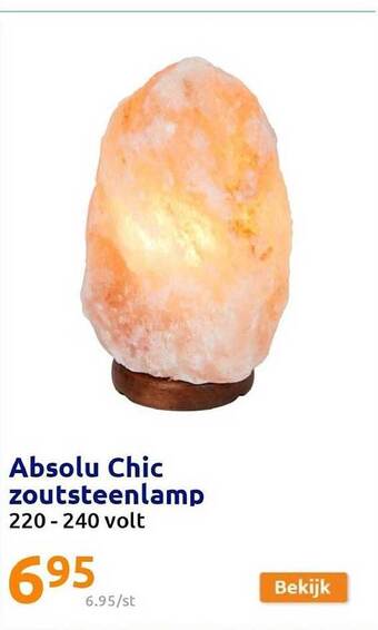 Action Absolu chic zoutsteenlamp aanbieding