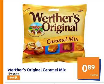 Action Werther's original caramel mix aanbieding