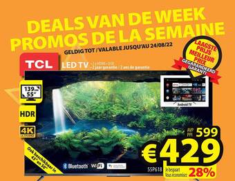 ElectroStock Tcl led tv aanbieding