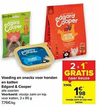 Carrefour Vlootje zalm en kip voor katten aanbieding