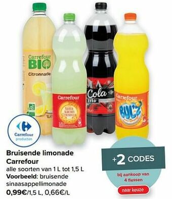 Carrefour Bruisende sinaasappellimonade aanbieding