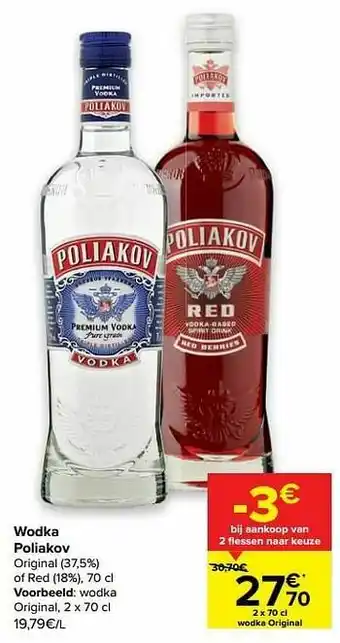 Carrefour Wodka original aanbieding