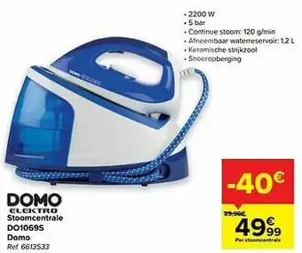 Carrefour Stoomcentrale do1069s domo aanbieding