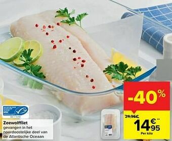 Carrefour Zeewolffilet aanbieding