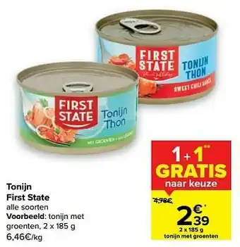 Carrefour Tonijn met groenten aanbieding