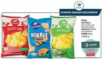 Carrefour Ribble chips paprika aanbieding