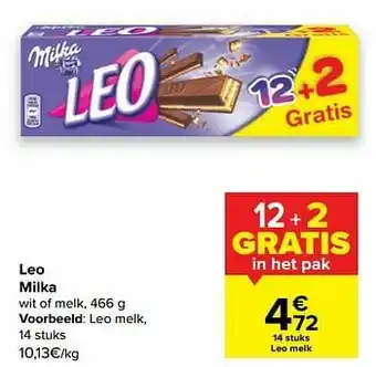 Carrefour Leo melk aanbieding