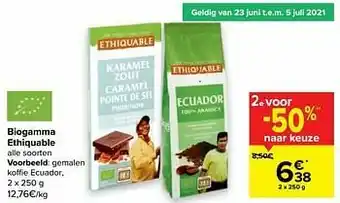 Carrefour Gemalen koffie ecuador aanbieding