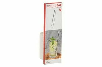 Makro Cosy & Trendy Rietjes recht 21,4 cm grijs 20 stuks aanbieding