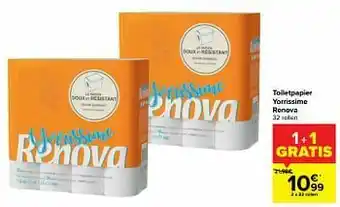 Carrefour Toiletpapier yorrissime renova aanbieding
