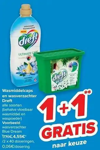 Carrefour Wasverzachter blue dream aanbieding