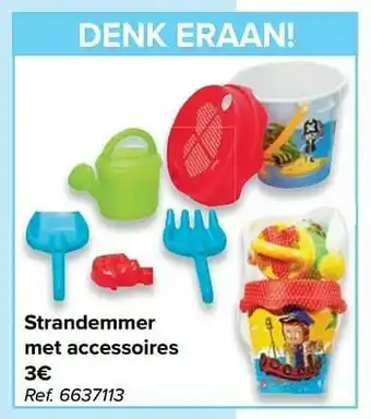 Carrefour Strandemmer met accessoires aanbieding