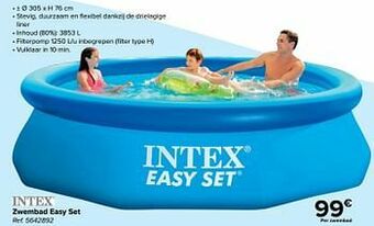 Carrefour Zwembad easy set aanbieding
