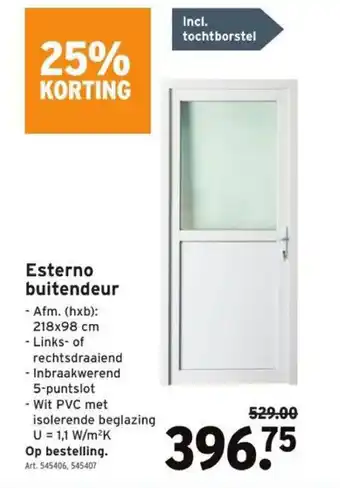 GAMMA Estermo Buitendeur aanbieding