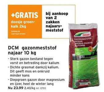 DCM Gazonmeststof Najaar 10kg