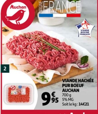 Auchan Viande Hachee Pur Boeuf Auchan aanbieding