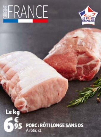 Auchan Porc: Roti Longe Sans Os aanbieding