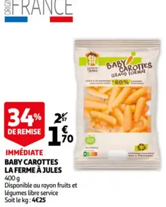 Auchan Baby Carottes La Ferme A Jules aanbieding
