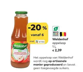 Bio Planet Weldenhof appelsap aanbieding