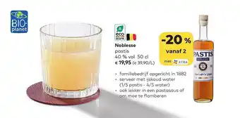 Noblesse pastis 40% vol