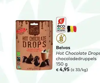 Belvas hot chocolate drops chocolade druppels