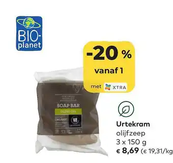 Bio Planet Urtekram olijfzeep aanbieding