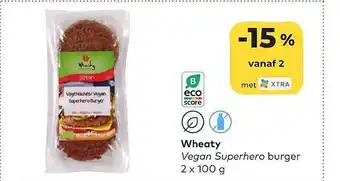 Wheaty vegan superhero burger