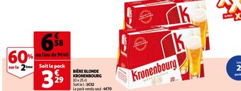Auchan Kronenbourg Biere Blonde aanbieding