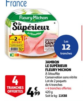 Jambon Le Superieur Fleury Michon