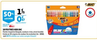 Bic 18 Feutres Kids