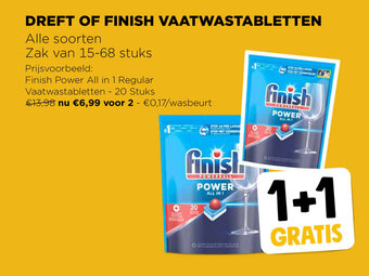 Jumbo Dreft of Finish Vaatwastabletten Alle Soorten aanbieding