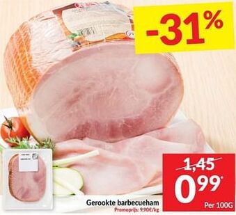 Gerookte barbecueham