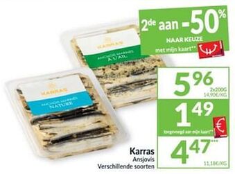 Intermarché Karras ansjovis aanbieding