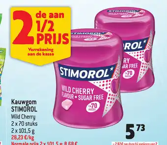 Stimorol Kauwgom Wild Cherry 2 x 70 Stuks 2 x 101.5g