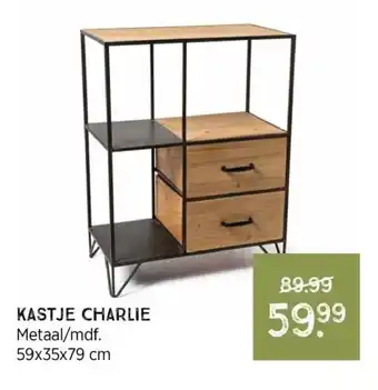 Xenos Kastje Charlie 59x35x79 cm aanbieding