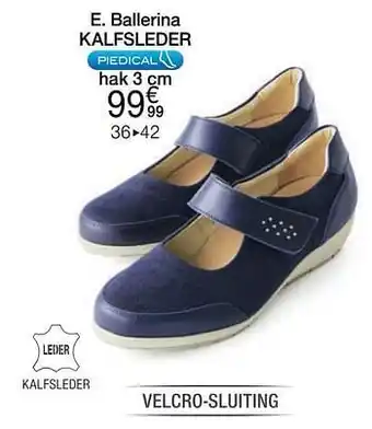 Damart Ballerina kalfsleder hak 3cm aanbieding