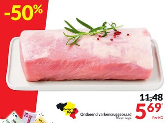 Intermarché Ontbeend varkensruggebraad aanbieding