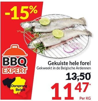 Intermarché Gekuiste hele forel aanbieding