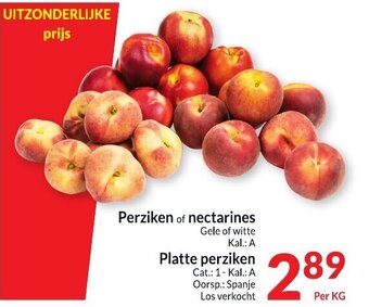 Perziken of nectarines