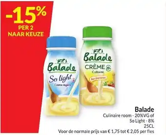 Intermarché Balade Culinaire room 20%VG of So Light - 8% 25cl aanbieding