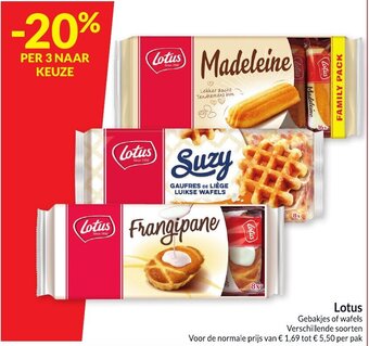 Intermarché Lotus Gebakjes of wafels aanbieding
