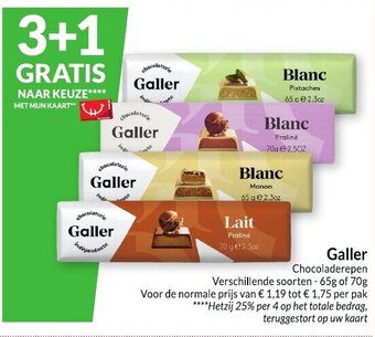 Intermarché Galler Chocoladerepen aanbieding