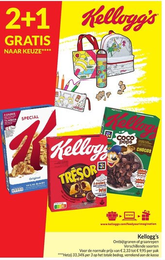 Intermarché Kellogg's Ontbijtgranen of graanrepen aanbieding